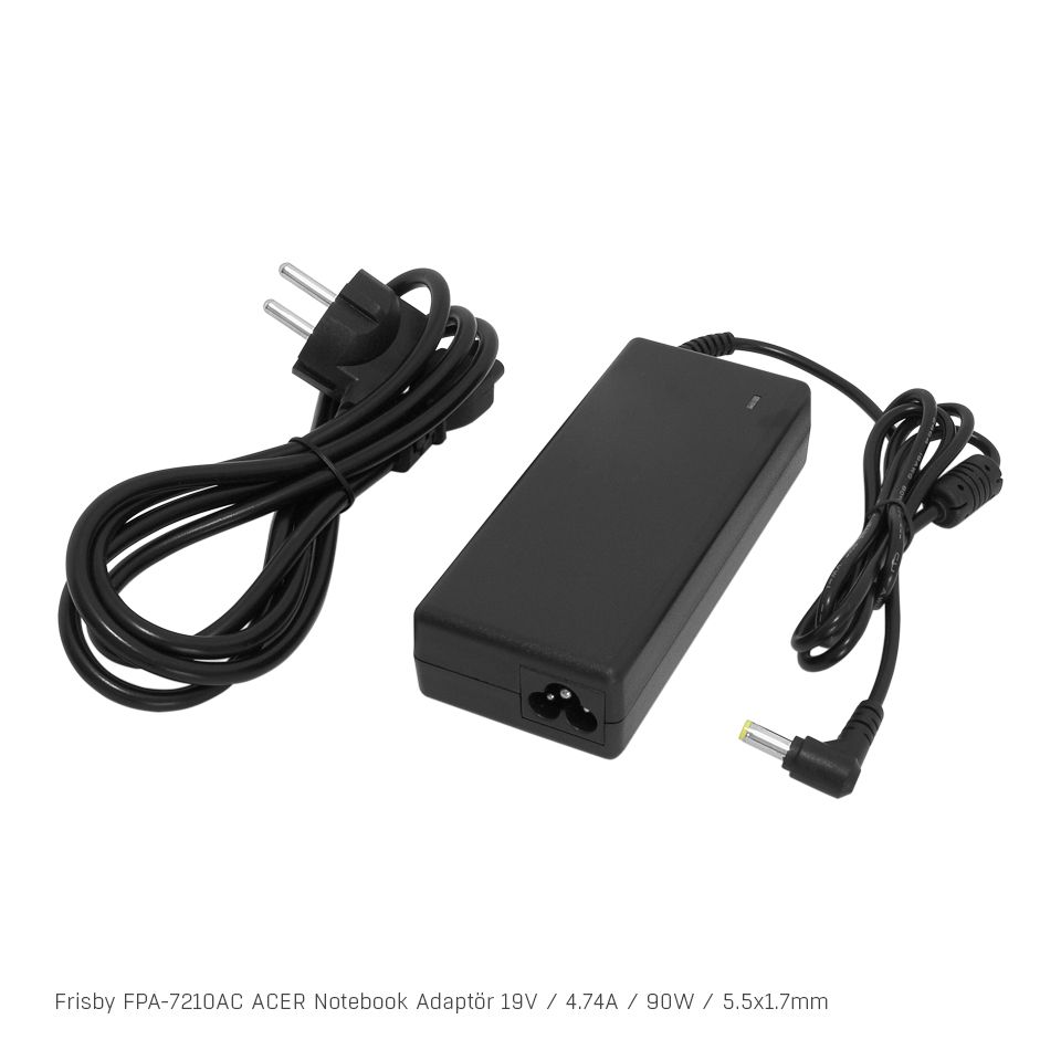 Frisby FPA-7210AC 19V 4.74A 5.5x1.7mm Acer Notebook Adaptörü