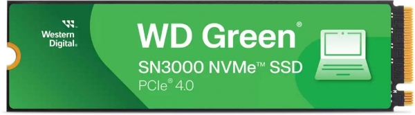 Western Digital WDS500G4G0E SN3000 500 GB 5000-4100Mb/s PCIe 4.0 x4 NVMe 22x80 Green SSD Harddisk