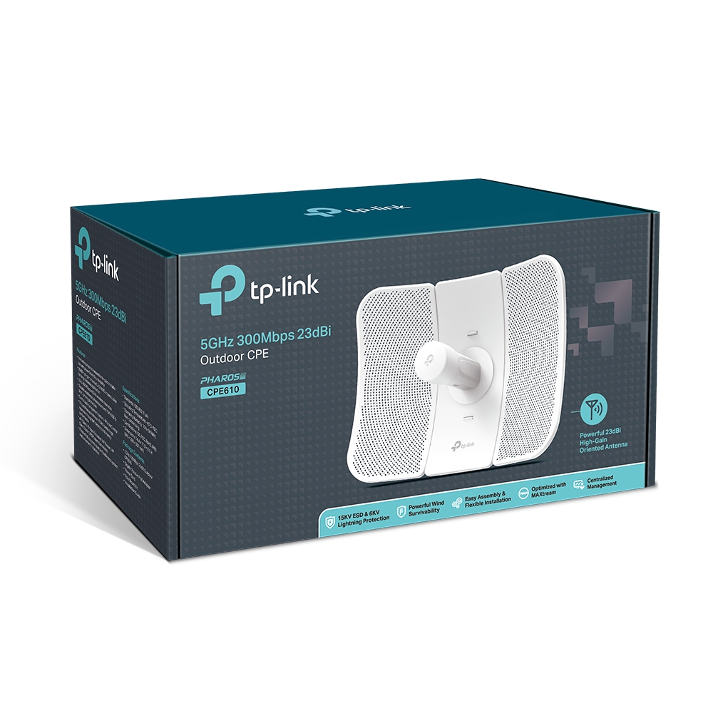 Tp-Link CPE610 1 Port 10/100 Mbps 5GHz 300Mbps 23dBi Dış Mekan Access Point
