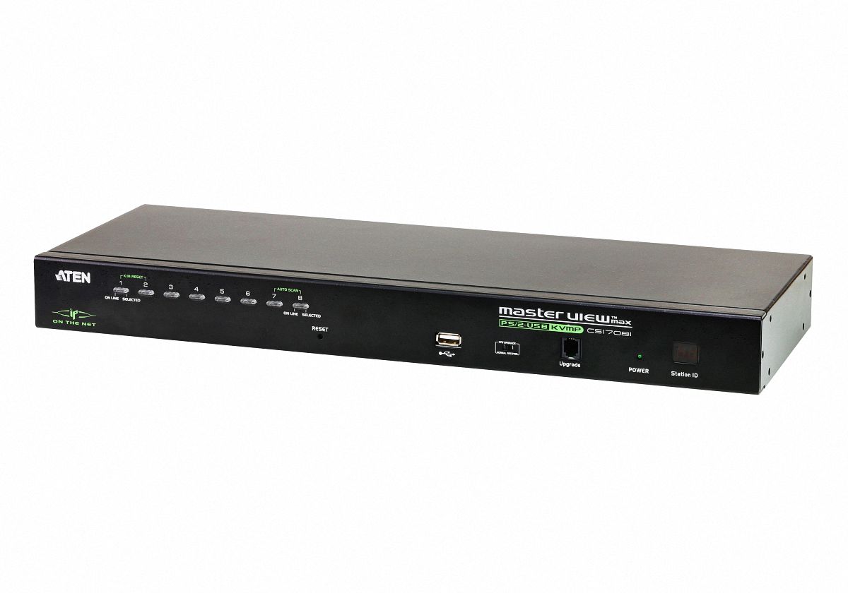 Aten CS1708I 8 Port Vga  PS/2 - USB Kvm Net Kvmp Kvm Switch
