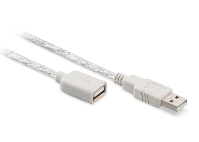 S-Link SL-UE135 15 Mt USB 2.0 to USB 2.0 Erkek-Dişi Şeffaf USB 2.0 Uzatma Kablosu