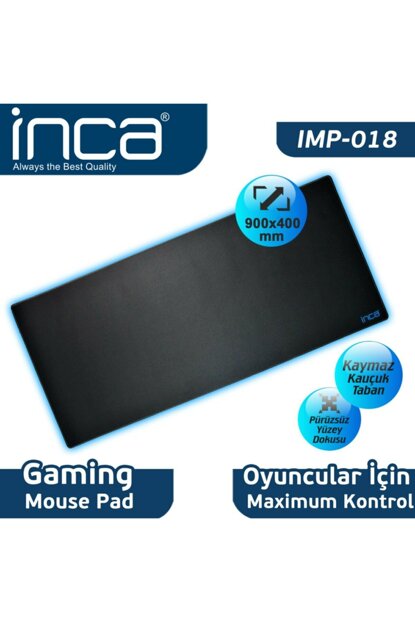 Inca IMP-018M 900x400mm XXL Siyah Oyuncu Mouse Pad