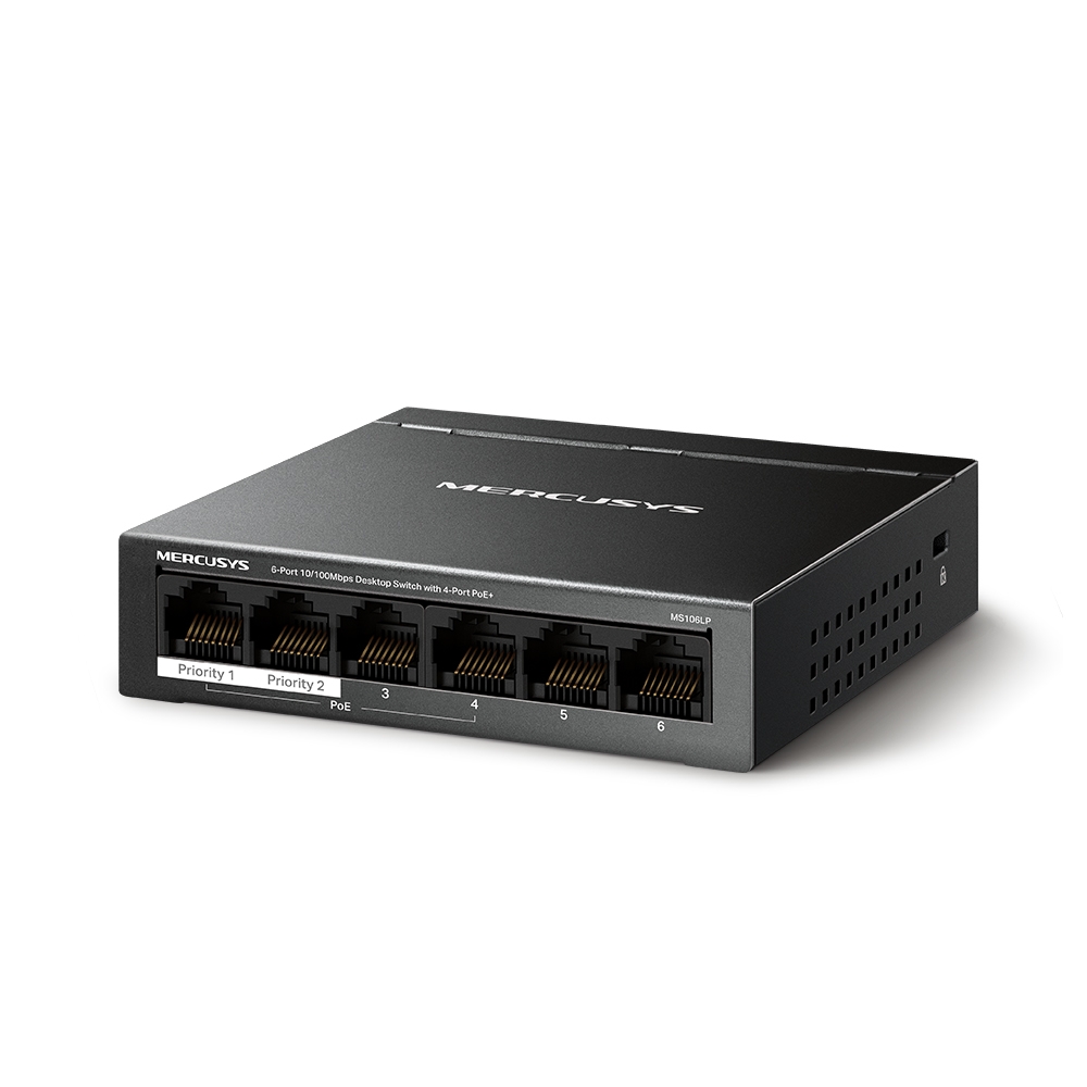 Tp-Link MS106LP 6 Port Gigabit Masaüstü PoE+ Switch