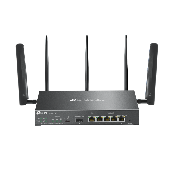 Tp-Link ER706W-4G 5 Port Gişgabit AX3000 Dual Band Wifi6 5 Antenli 4G LTE VPN Yönlendirici