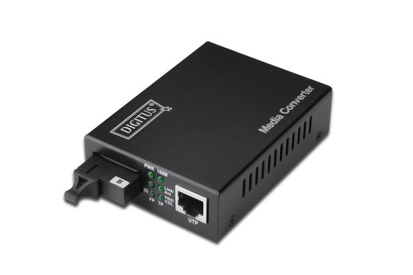 Digitus DN-82023 20 Km 10/100BAse-T to 10/100Base-TX Singlemode SC Media Converter