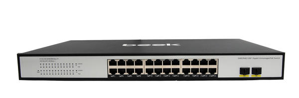 Beek BN-GS-1242P2S 24 Port Gigabit PoE 2 Port SFP 400W PoE Switch