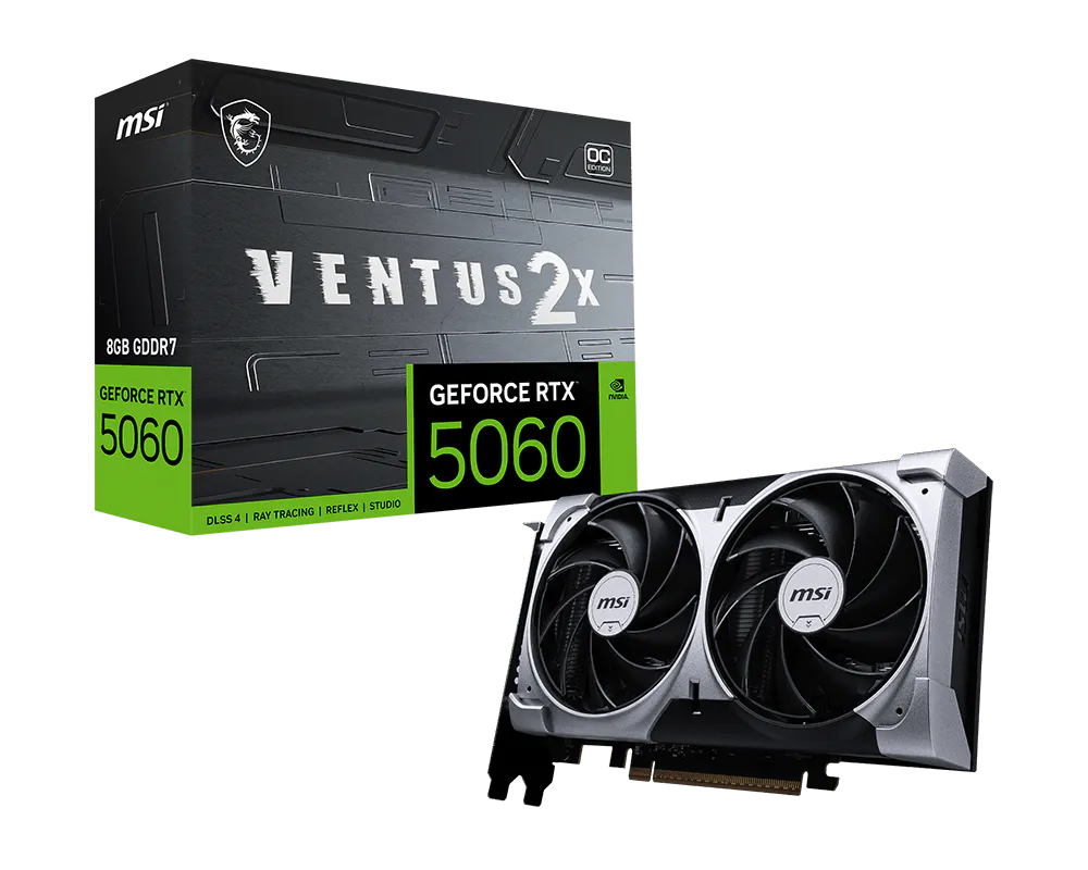 Msi GEFORCE RTX 5060 8G VENTUS 2X OC 8 GB GeForce RTX5060 128Bit NVIDIA Ekran Kartı