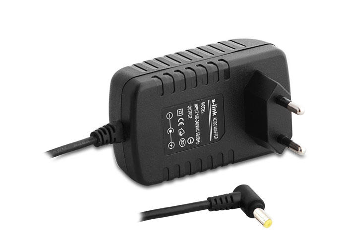 S-Link SL-125B 1.2 Mt 9V 2A 2.5x0.8x10mm Kablolu Siyah Tablet Adaptör