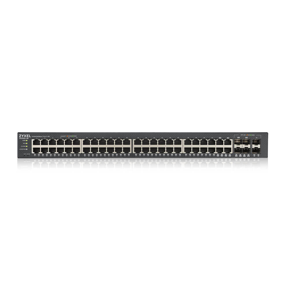 Zyxel GS1920-48V2-EU0101F V2 44 Port Gigabit 4 Port SFP L2 Hybrid Yönetilebilir Switch