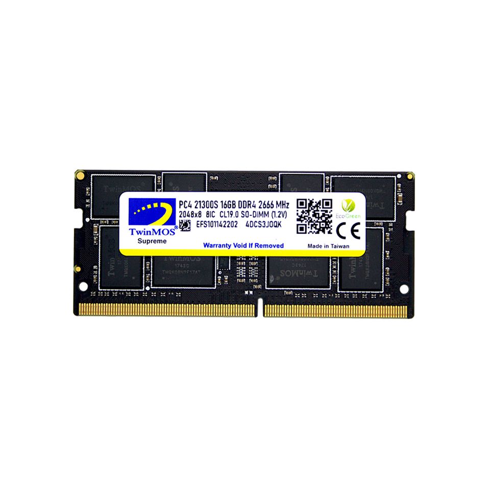 Twinmos MDD416GB2666N 16 GB DDR4 2666Mhz CL19 Notebook Bellek