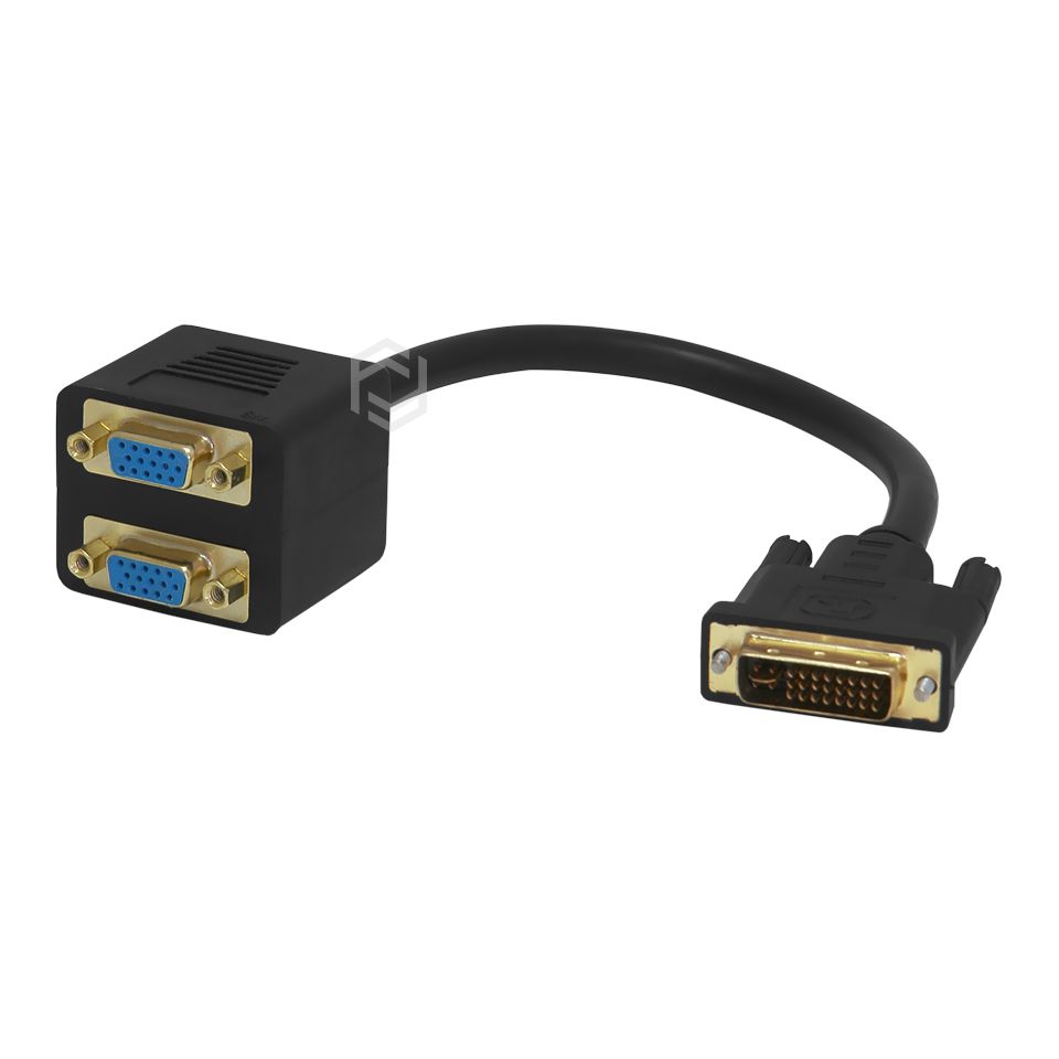 Frisby FA-6660C DVI-I to 2 x VGA Erkek-Dişi Görüntü Dönüşütürücü Ve Çoklayıcı