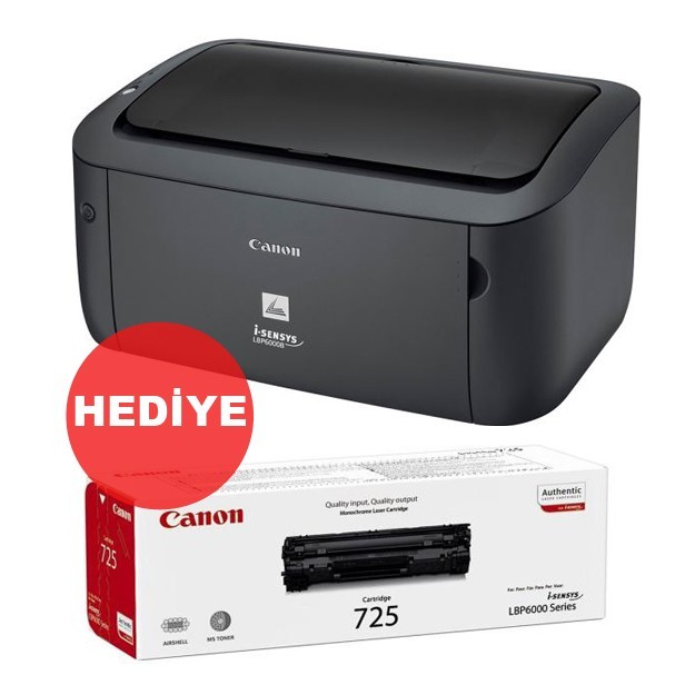 Canon LBP6030B A4 USB Siyah 1 Toner Hediyeli Mono Lazer Yazıcı