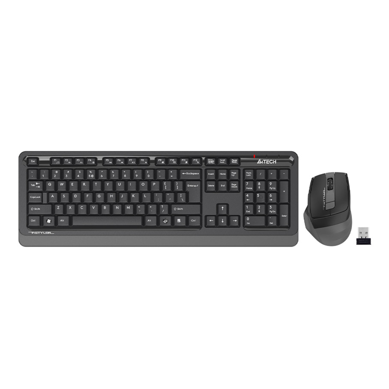 A4 Tech FG1035 Q TR 2.4Ghz Kablosuz Gri Klavye Mouse Set