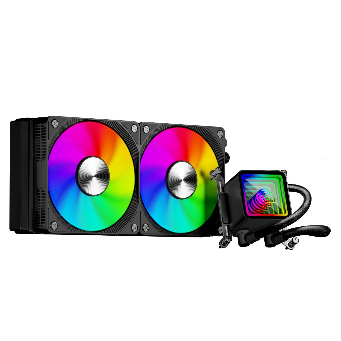 Iromx BTL-24SSF 240mm 2x12cm RGB Fanlı AMD -INTEl AM-1700 Uyumlu Sıvı Soğutmalı İşlemci Fanı