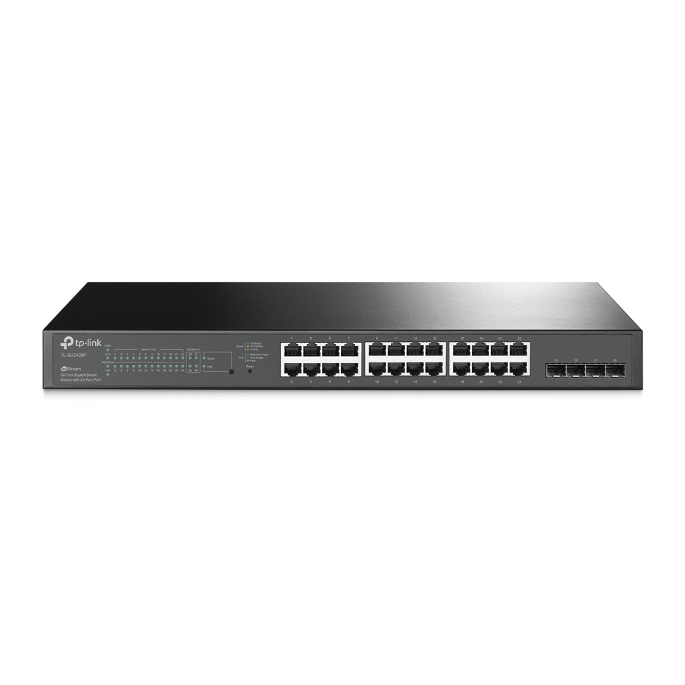 Tp-Link TL-SG2428P JetStream 28 Port Gigabit 24 Port PoE+ 4 Port SFp PoE Smart Switch