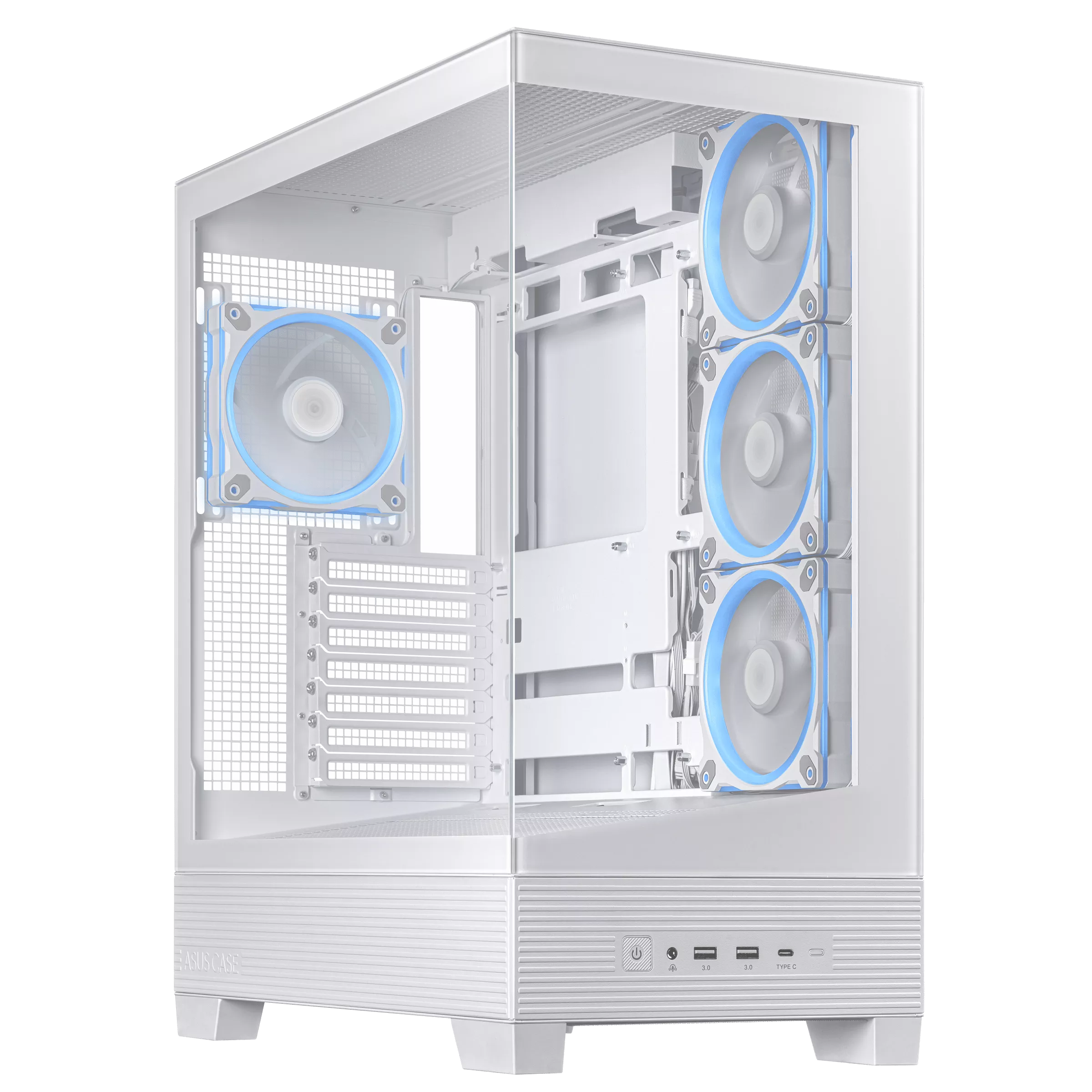 Asus A31 PLUS PSU YOK 4x12cm ARGB Fanlı Beyaz Mid Tower ATX Kasa