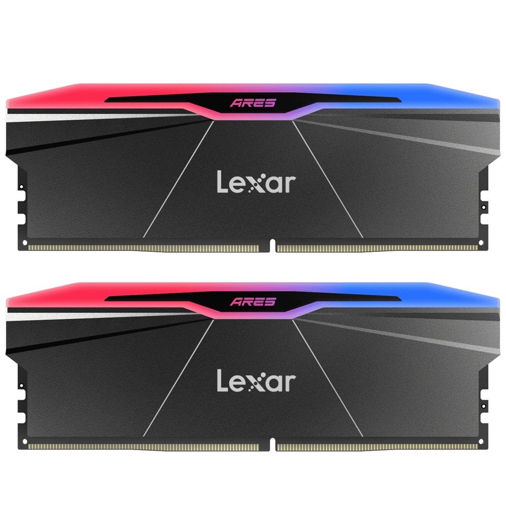 Lexar LD5U16G60C30BR-RGD 32 GB (2x16) DDR5 6000Mhz CL30 RGB With Heatsink Black Bilgisayar Bellek