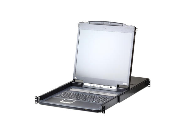 Aten CL5716IMt 17 inch VGA 16 Port PS/2 USB IP Switch Konsol
