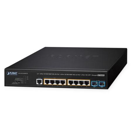 Planet PL-AVS-4210-8HP2X 8 Port Gigabit Poe 2 Port SFP 10G L2 Plus Yönetilebilir POE Switch