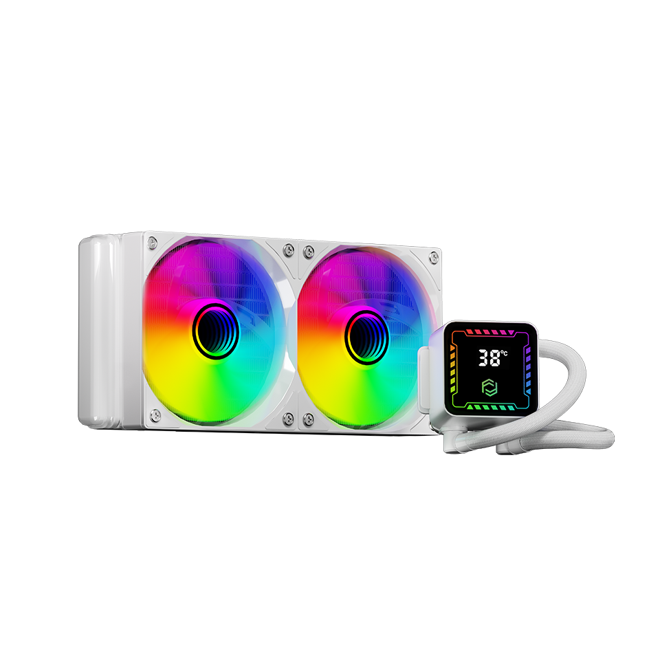 Frisby FCL-240W 240 2x12cm ARGB Fanlı AMD-INTEL AM5 1851 Uyumlu Beyaz Sıvı Soğutma Sistemi