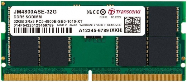 Transcend JM4800ASE-32G 32 GB DDR5 4800Mhz CL22 Notebook Bellek