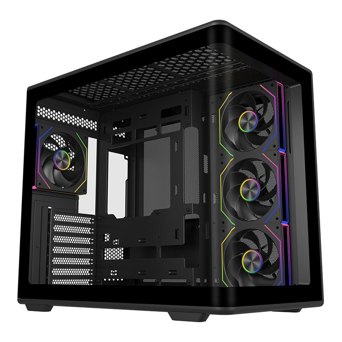 Cooler Master E600-KGNN85-S01 800W Gold Elite 600 Curve TG 3x12cm ARGB Fanlı Bilgisayar Kasası