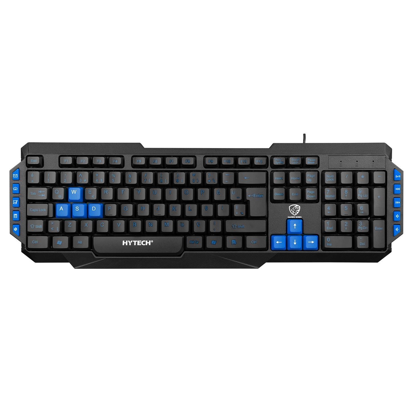 Hytech HYK-46 GAMY USB Q TR Mavi Kablolu Oyuncu Klavyesi