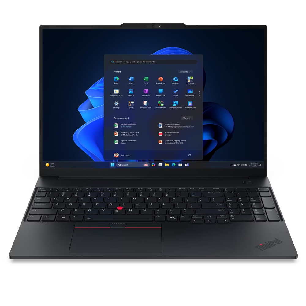 Lenovo 21SR006WTX E16 Ultra 7 255H 2.5GHz 16GB 512GB SSD 16 Win11 Pro Notebook Bilgisayar