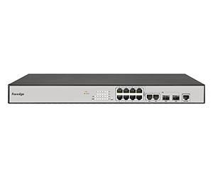 Foredge PS3008XGPSH 8 Port 2.5 Gbit PoE 2 Port 2.5G Uplink 2 Port SFP PoE Switch