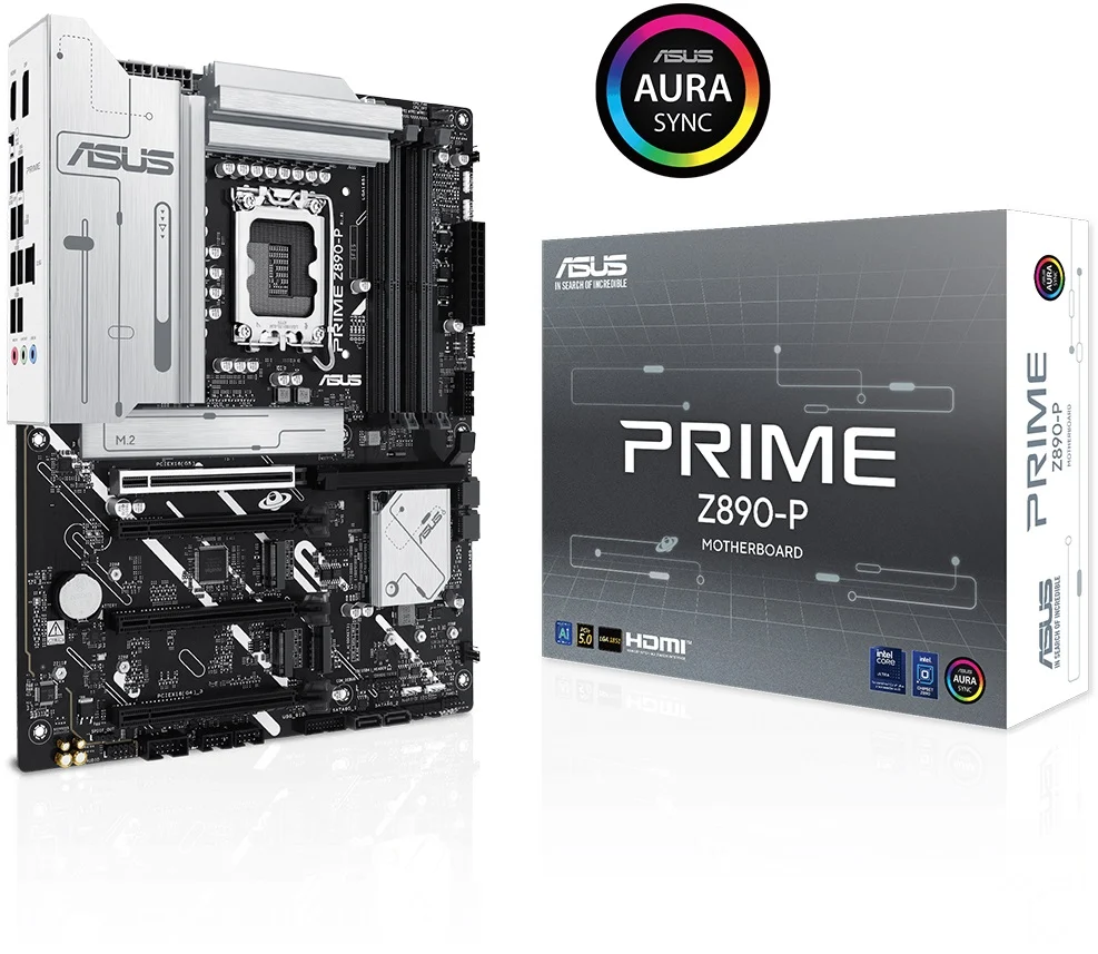 Asus PRIME Z890-P Sc-1851 Z890 DDR5 7600Mhz 4xM2 2.5Gbit Lan AURA RGB ATX INTEL Anakart