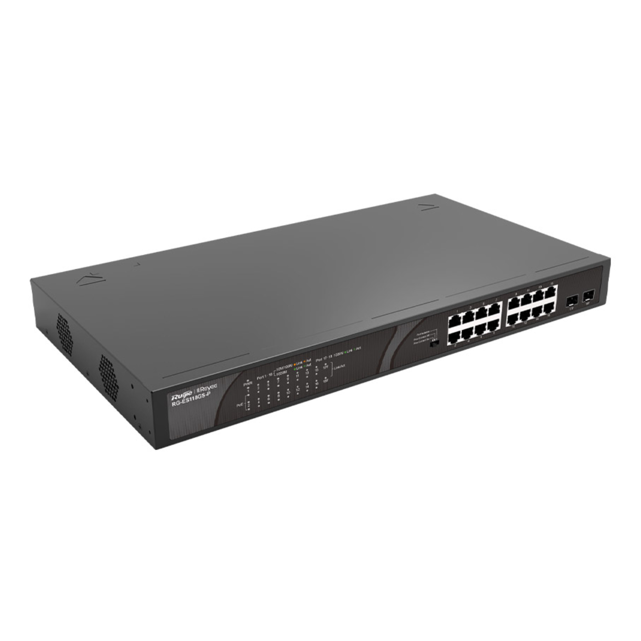 Ruijie RG-ES S-P 16 Port PoE+ 2 Port SFP 247W PoE Switch
