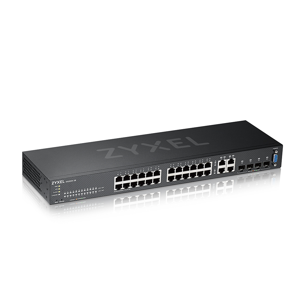 Zyxel GS2220-28-EU0101F 24 Port Gigabit L2 1 Yıll NCC Pro Pack Lisanslı L2 Yönetilebilir Ethernet Switch