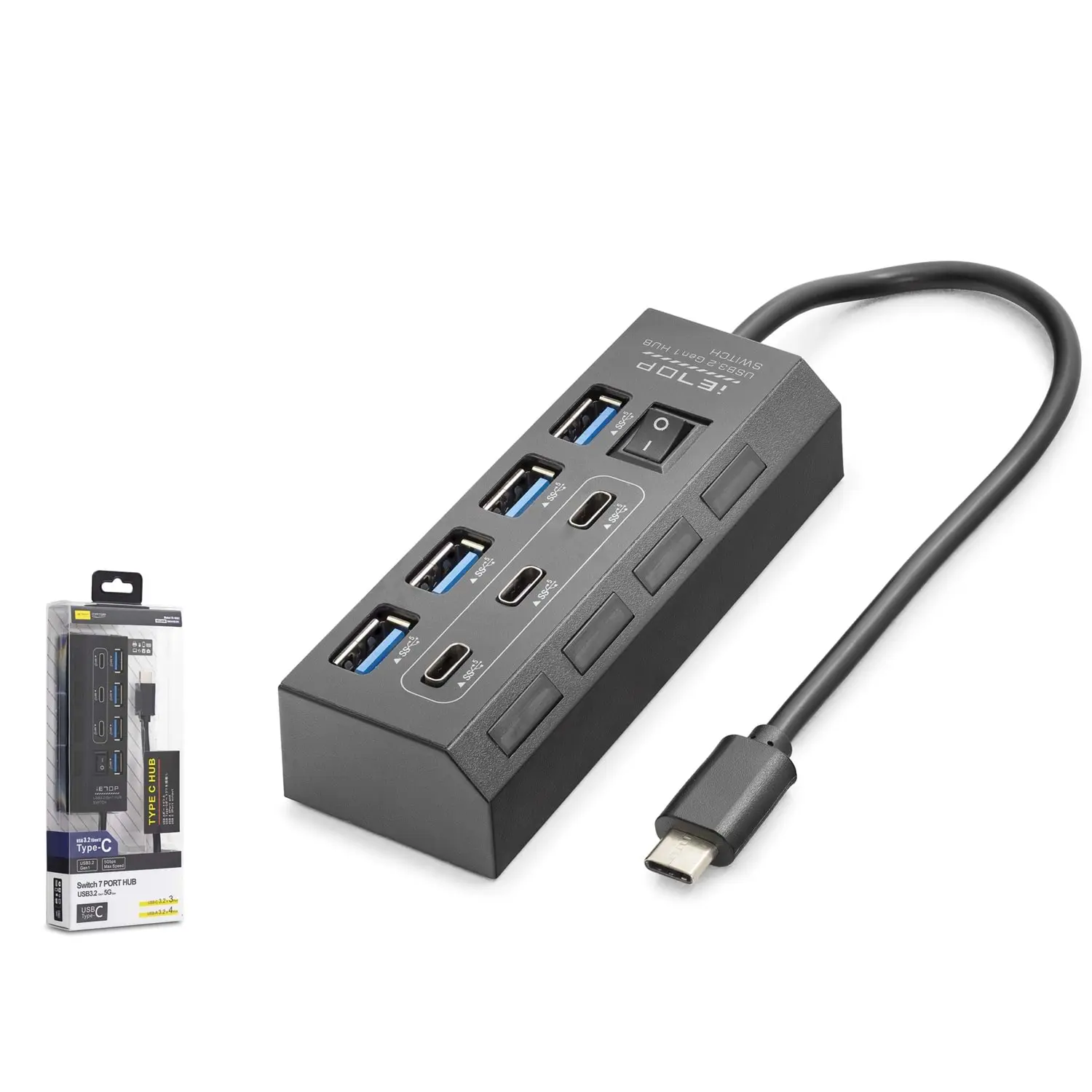 Hadron HDX7057 Usb Type C to 4 Port USB 3.0 3 Port USB Type C 5Gbps Usb Çoklayıcı Hub