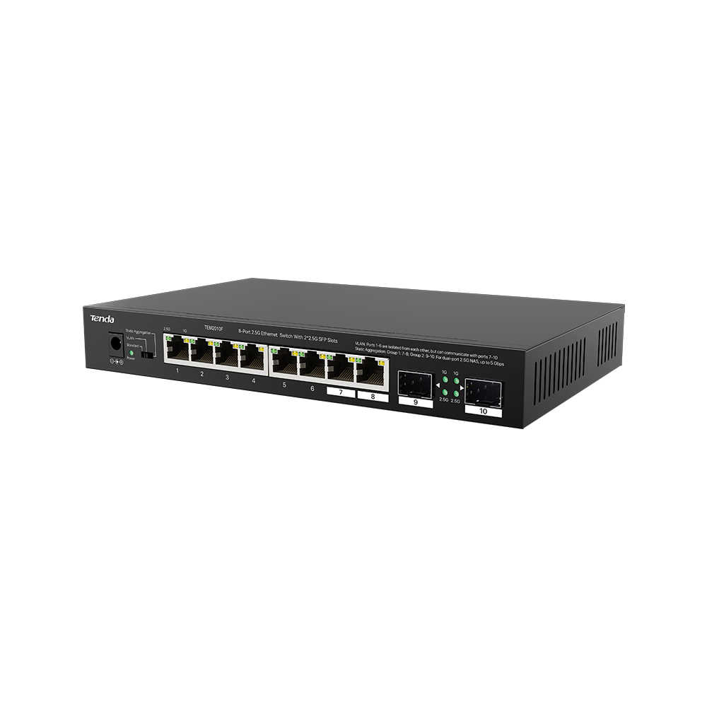 Tenda TEM2010F 8 Port 2.5Gbit 2 Port SFP Rack mount Switch
