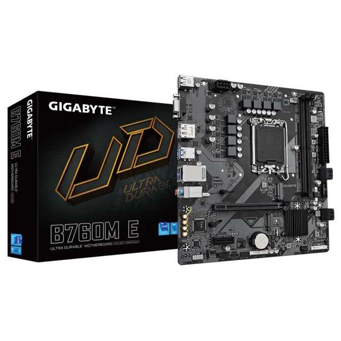 Gigabyte B760M E Sc-1700 DDR5 72000MHz M2 mATX INTEL Anakart