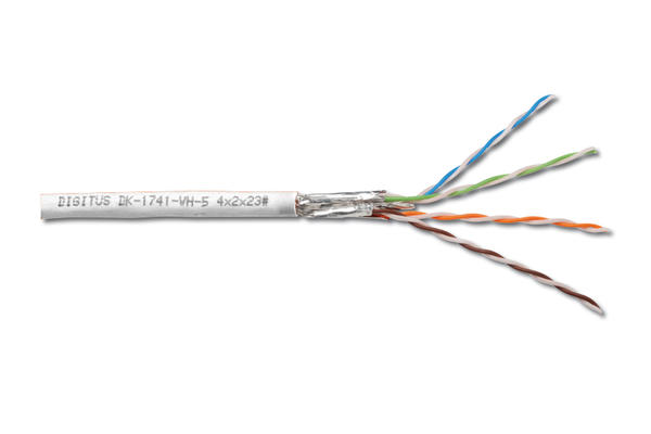 Digitus DK-1741-VH-5/GREY 500 Mt CAT7 AWG 23/1 1200Mhz S-FTP Zırhlı Gri Data Kablosu