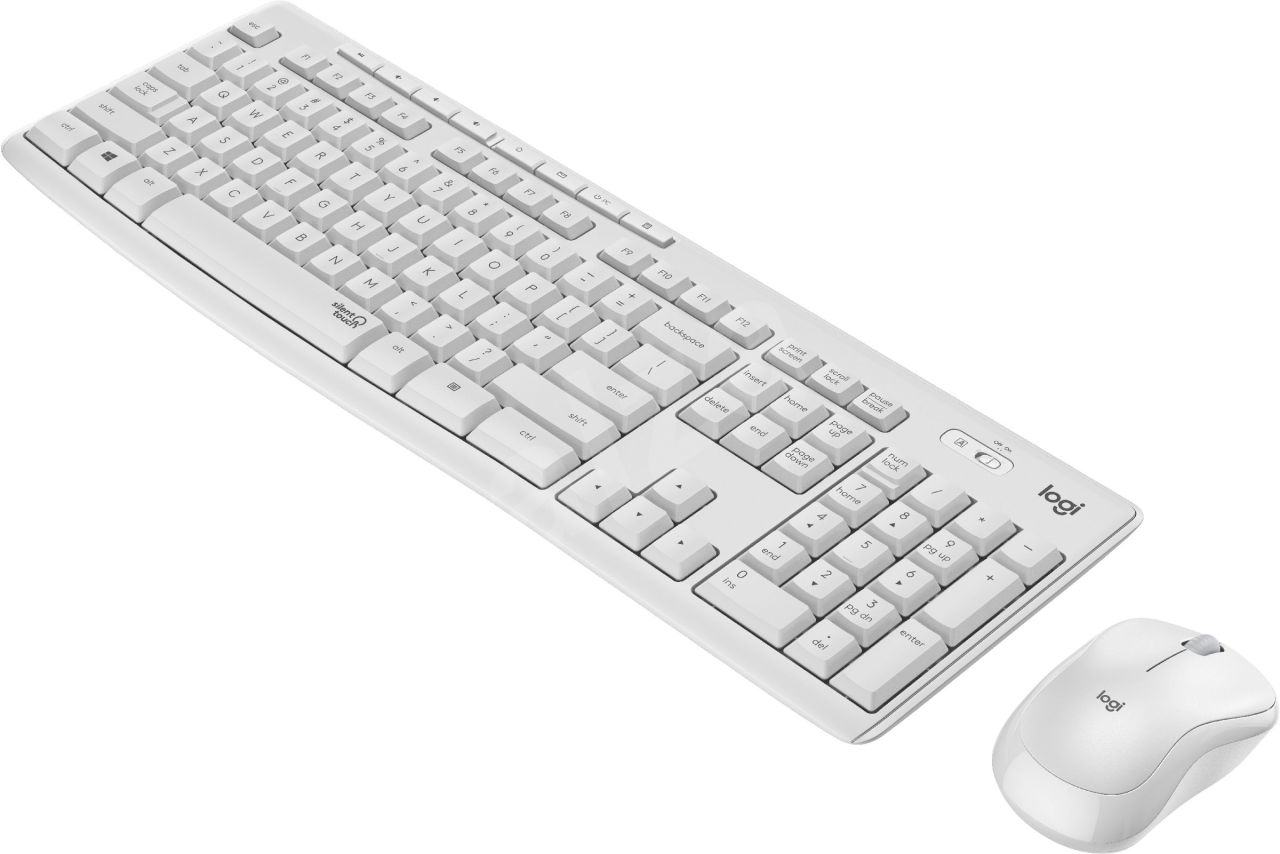 Logitech 920-010089 MK295 Q TR Beyaz Kablosuz Klavye Mouse Set