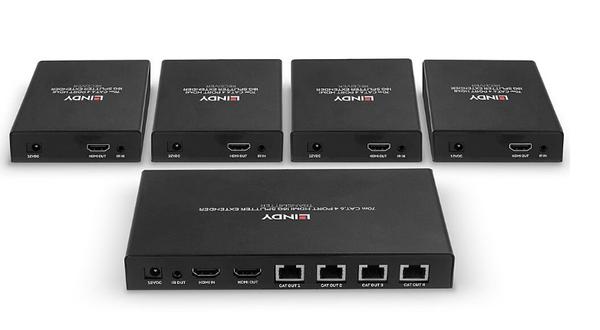 Lindy LIN-38262 70 Mt 4 Port HDMI 4K 60Hz HDMI Mesafa Uzatıcısı