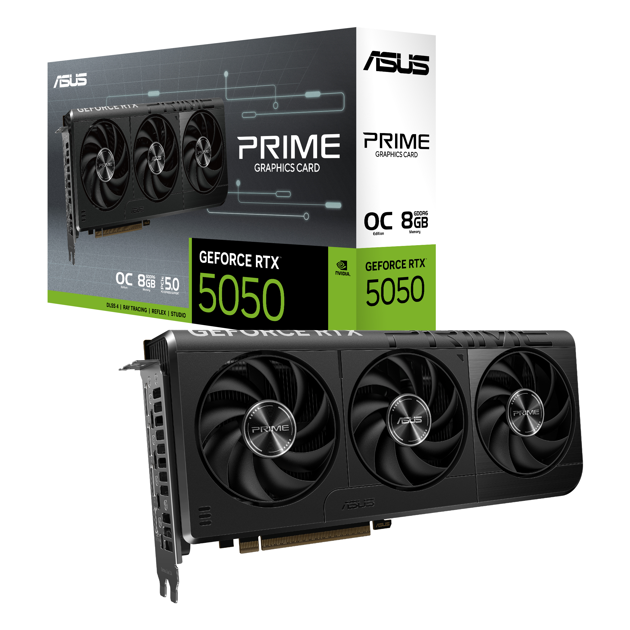 Asus PRIME-RTX5050-O8G 8 GB GDDR6 GeForce RTX 5050 OC 128Bit NVIDIA Ekran Kartı