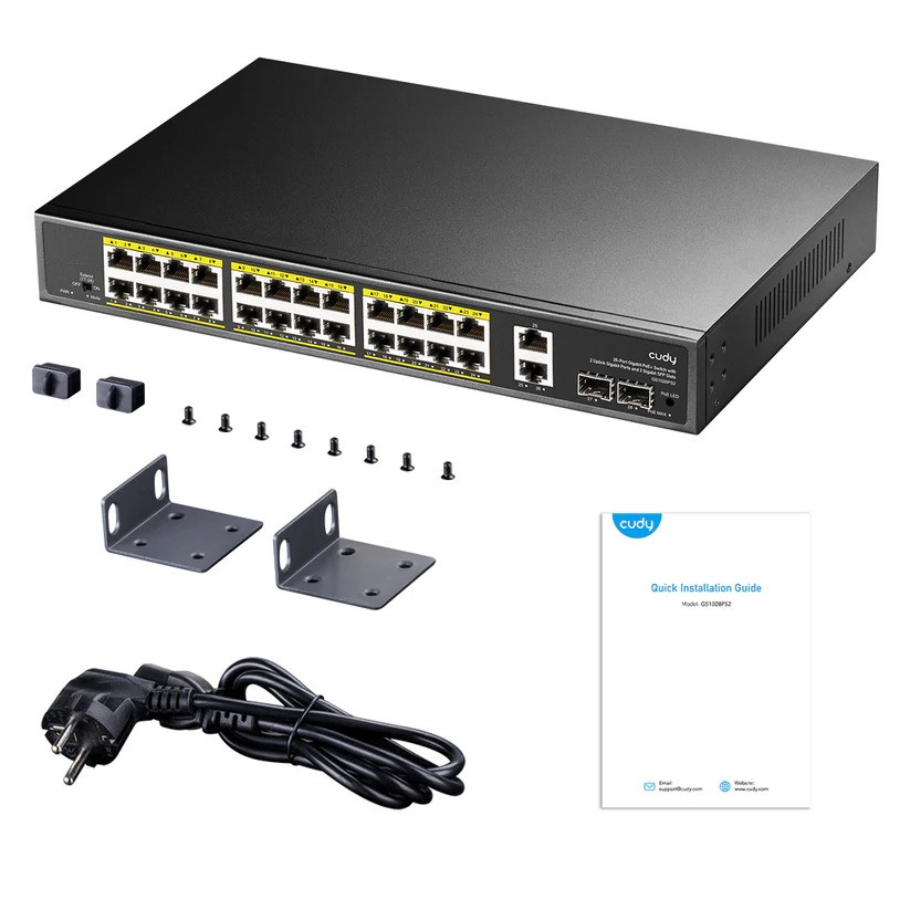 Cudy GS1026PS2 24 Port Gigabit 2 Port Uplink 2 Port SFP+ 300W PoE Switch