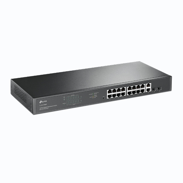Tp-Link TL-SG1218MP 18 Port Gigabit 16 Port PoE+ 250W 2 Port SFP Rackmount PoE+ Switch
