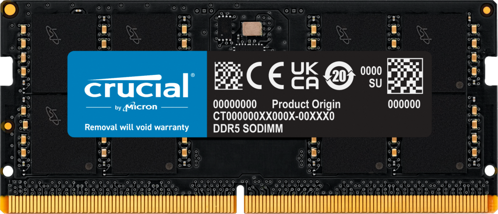 Curcial CT64G56C46S5 64 GB DDR5 5600MHZ CL46 Notebook Bellek