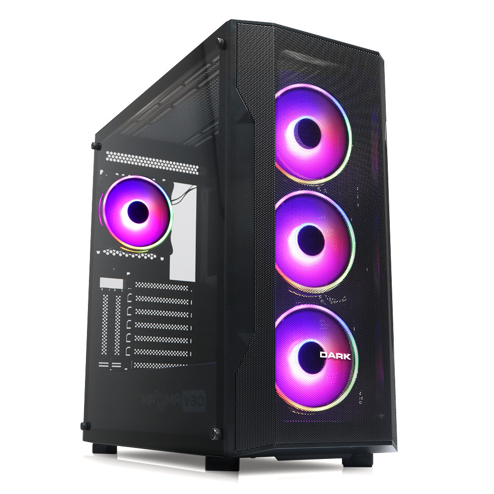 Dark DKCHMAXV30 Maxima V30 PSU YOK 3x12cm 1x12cm ARGB Fanlı ATX Oyuncu Kasası
