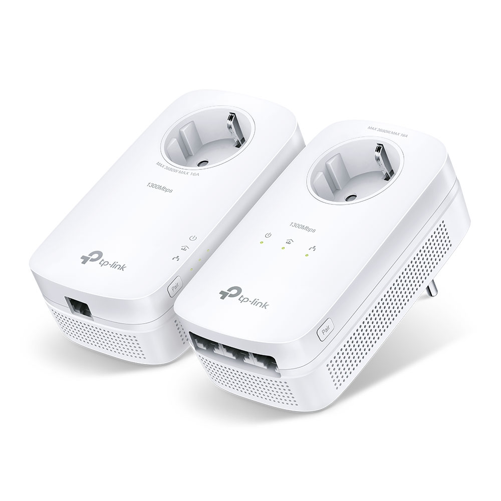 Tp-Link TL-PA8033P-KIT AV1300 3 Portlu Gigabit PAssThrough PowerLine Başlangıç Kiti