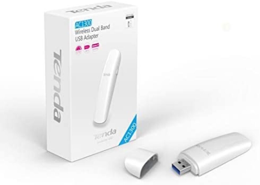 Tenda U12 AC1300 Dual Band 2.4 / 5 GHZ Kablosuz Usb Adaptör