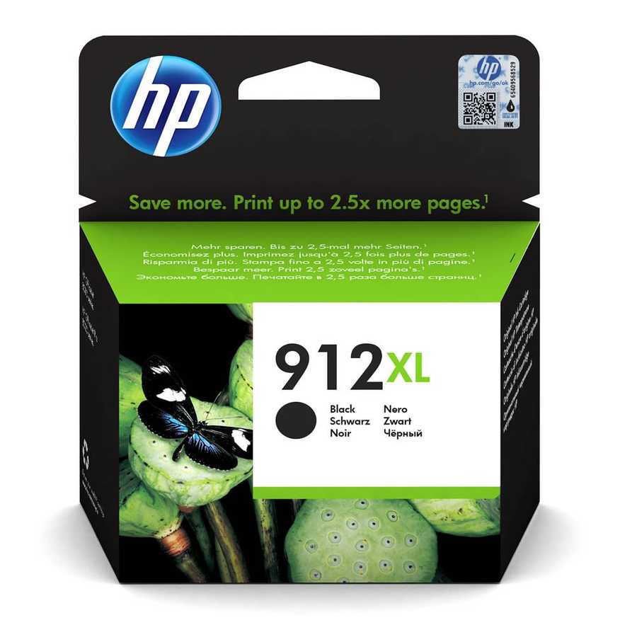 Hp 3YL84AE 912XL 825 Sayfalık Yüksek Kapasiteli Siyah Orijinal Inkjet Kartuş