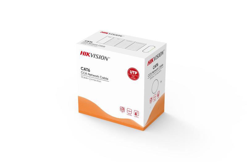Hikvision  DS-1LN6UU/CCA 305 Mt UTP CAT6 23AWG Gri Network Kablosu