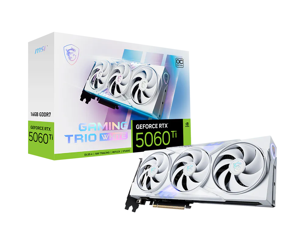Msi RTX 5060 TI 16G GAMING TRIO OC WHITE 16 GB GeForce RTX5060 Ti Trio OC 128Bit NVIDIA Ekran Kartı