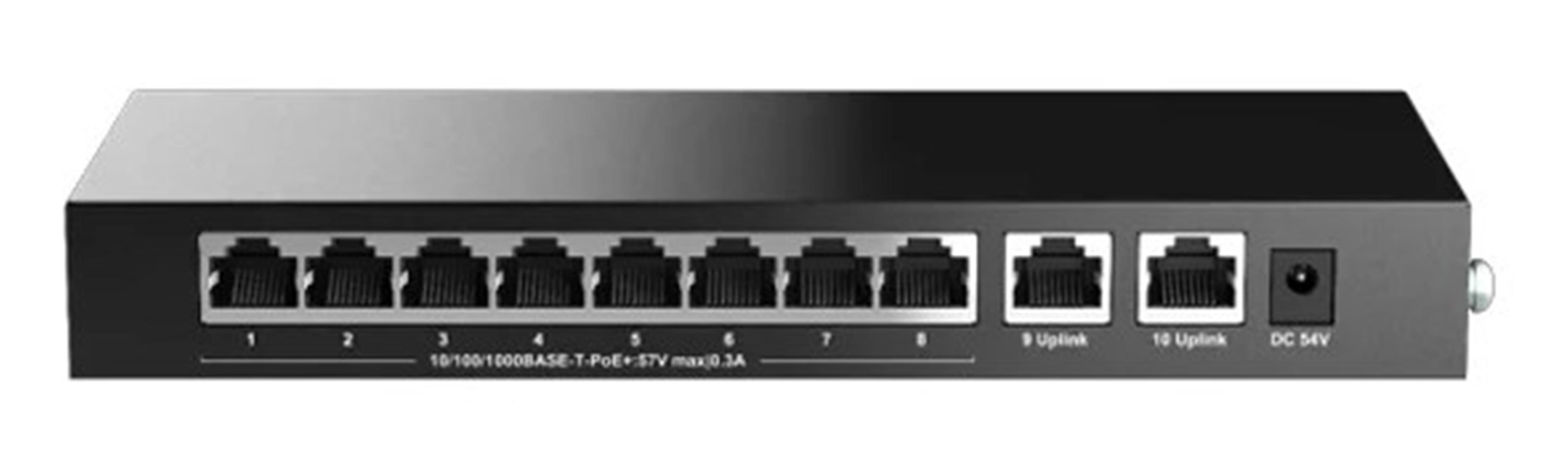 H3C 9801A5BY Magic BS210T-HP 8 Port Gigabit 2 Port Uplink 110W Metal Kasa PoE Switch