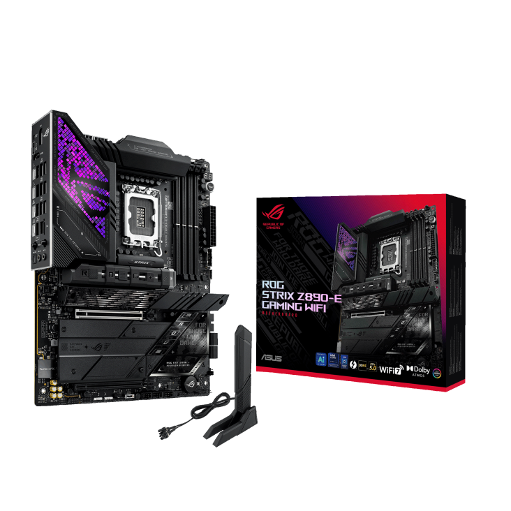 Asus ROG STRIX Z890-E GAMING WIFI Sc-1851 Z890 DDR5 8800Mhz 7xM2 WIFI7 5Gbit ATX INTEL Anakart